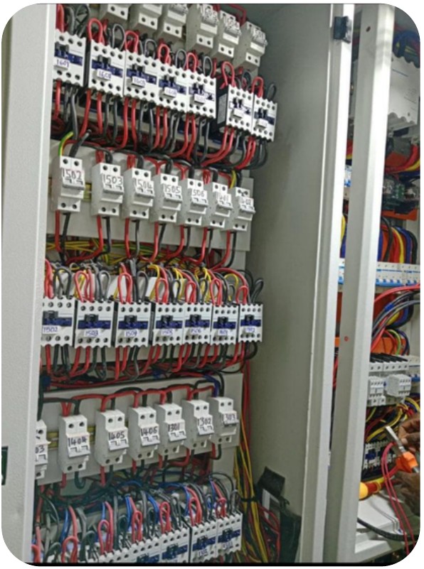 Professional electrical distribution board installation